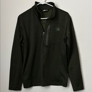 The North Face Canyonlands Dark Green Half-Zip Pullover Men’s Medium